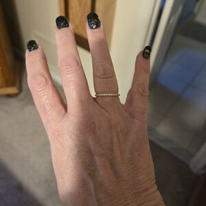 Alco Elegant Gold Band with Czs - Lead And Nickel Free -Water, Sweat And Tarnish